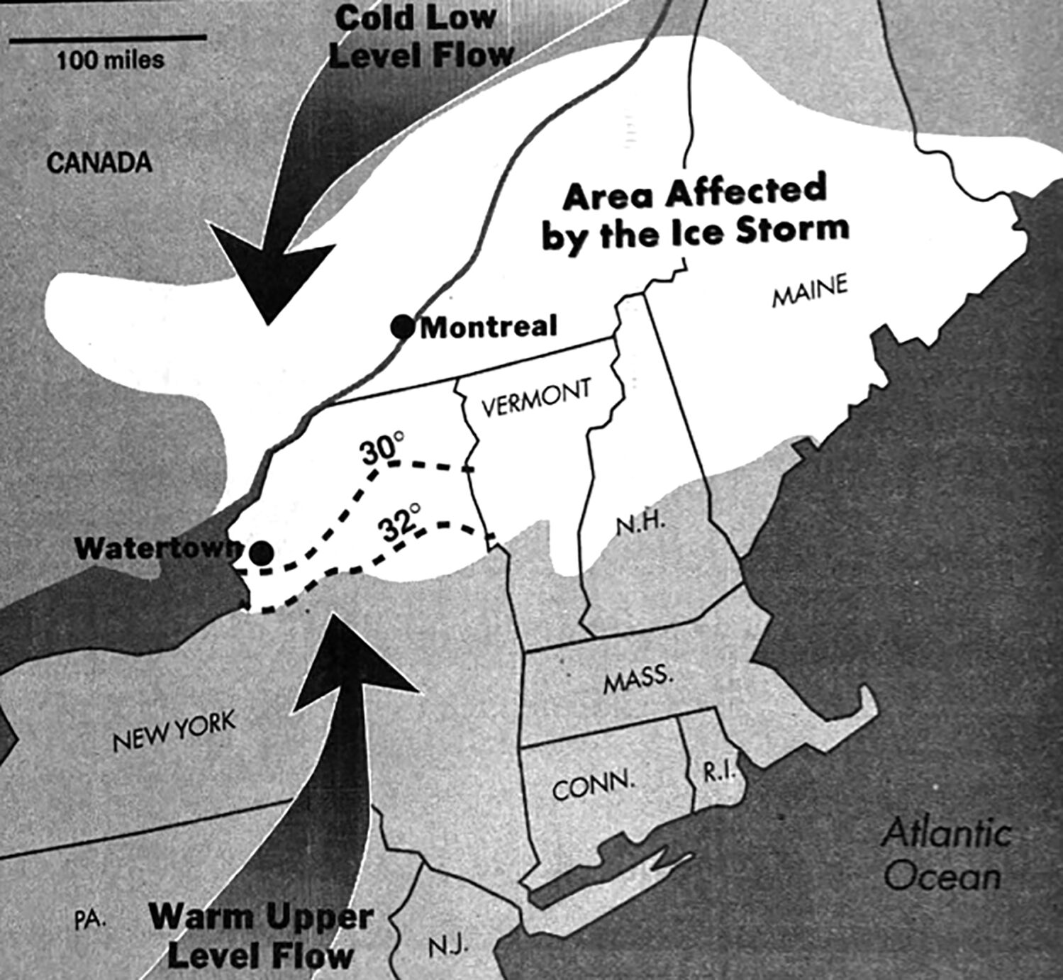 Ice Storm Weather Map